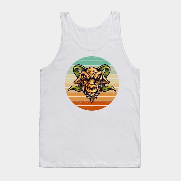 Vintage Retro Sunset Art Of Zoo Tank Top by Yourfavshop600